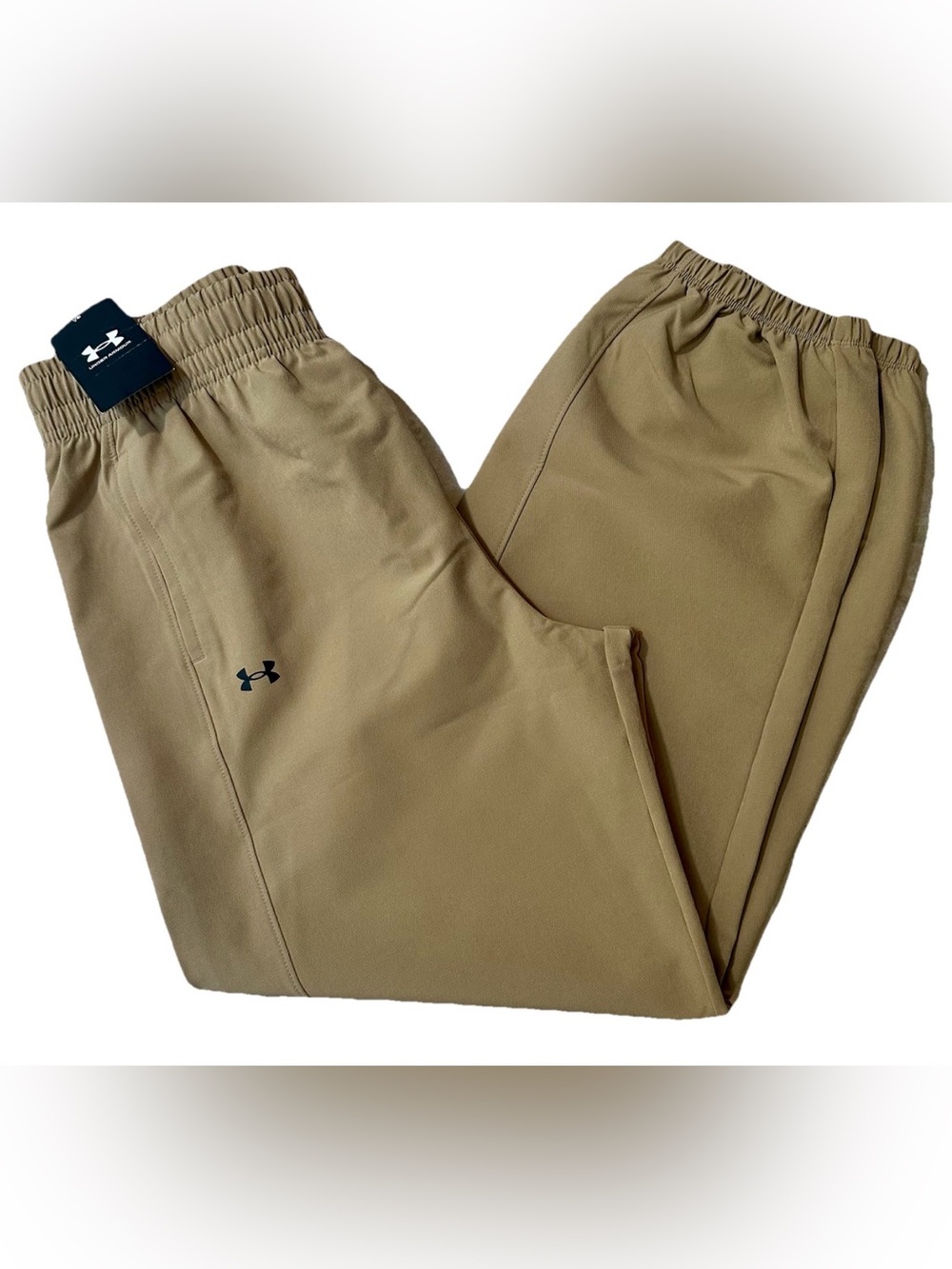 NWT Under Amour Sports Woven Joggers S Khaki Activewear Athleisure Sports $75